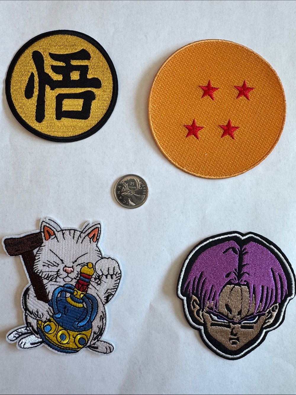 Dragon Ball Themed Purple Patch - Embroidered Trunks Face Patch
